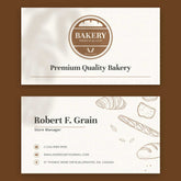 Plantable Premium Bakery Business Cards - 250 Cards